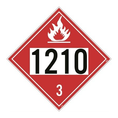 Nmc Four Digit Placard 1210 Class 3 DL200BPR10